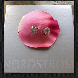 New Nordstrom Sterling Silver CZ stud earrings